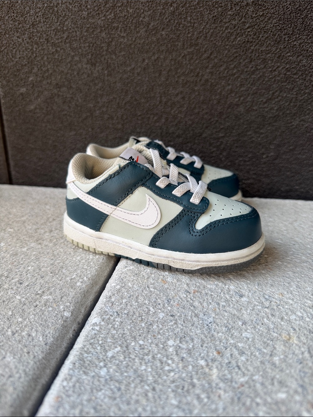Nike Toddler Low-Top Sneakers in Teal and White